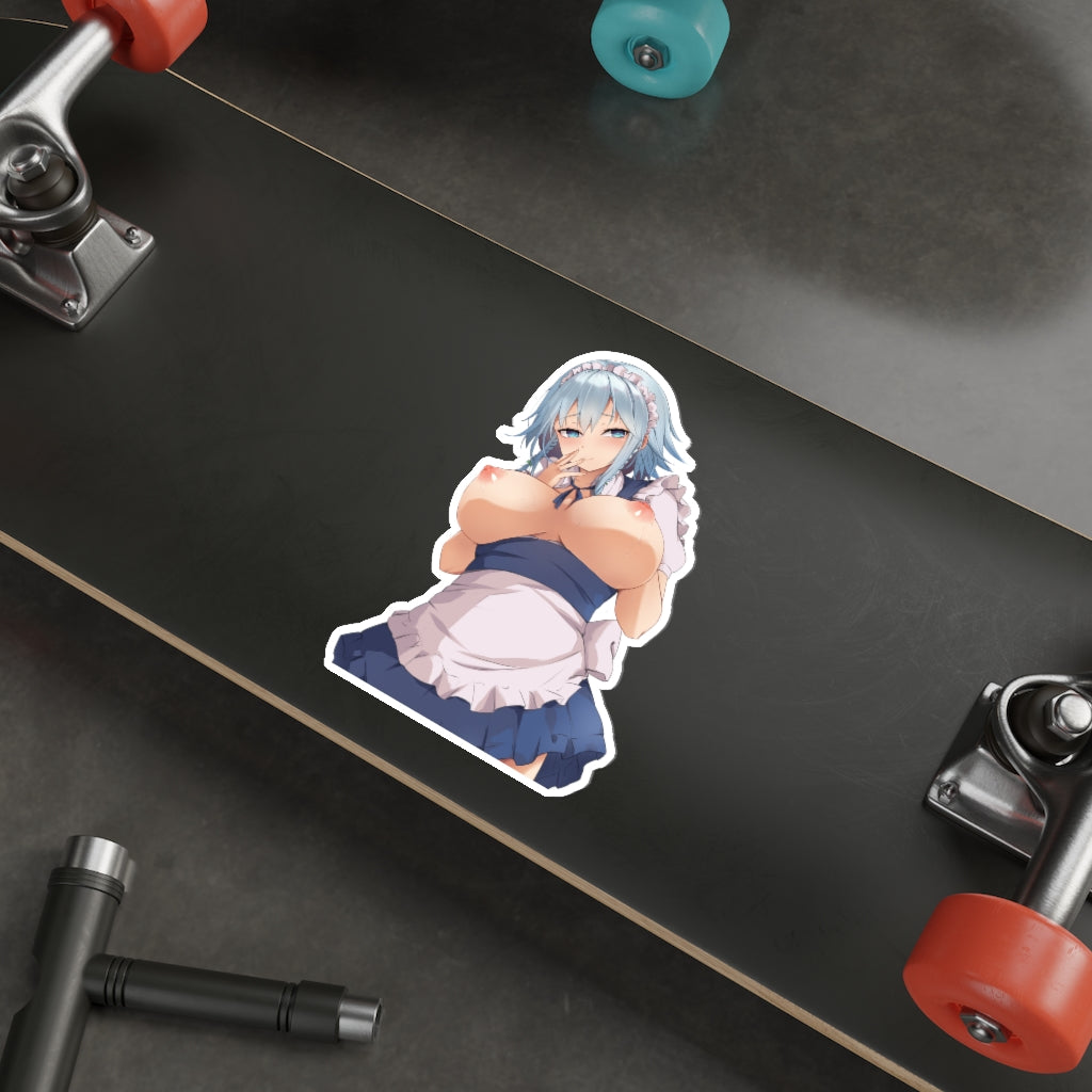 Topless Maid Izayoi Sakuya Touhou Waterproof Sticker - Ecchi Vinyl Decal