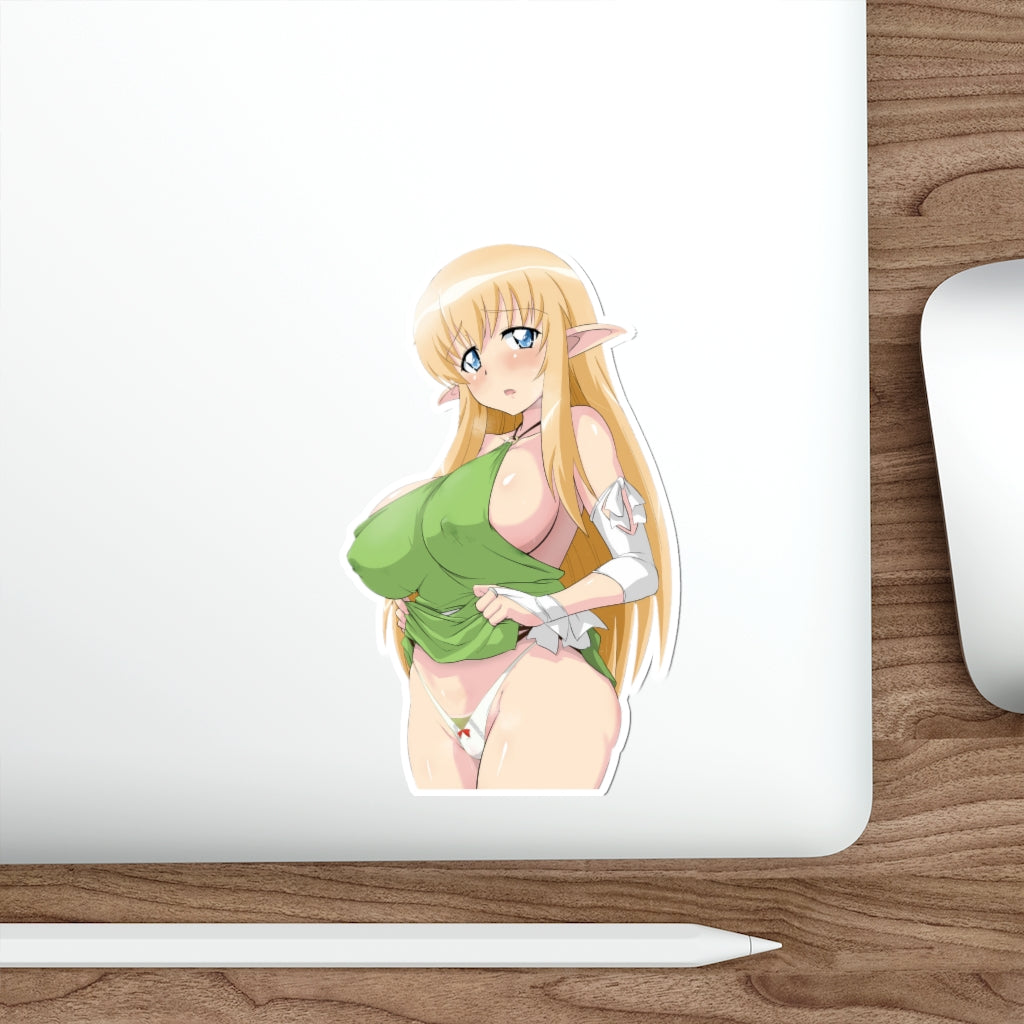 Topless Tiffania Westwood The Familiar of Zero Peeker Waterproof Sticker - Ecchi Vinyl Decal