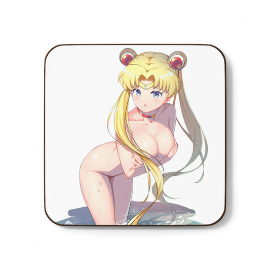 Sailor Moon Coaster - Hardboard Back Coaster - Sexy Naughty Gift - Nude Usagi