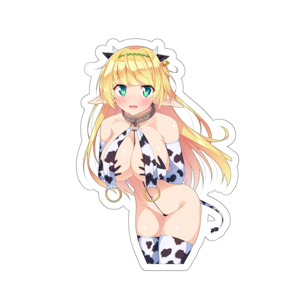 Cow Girl Shera L. Greenwood How Not to Summon a Demon Lord Waterproof Sticker - Ecchi Vinyl Decal