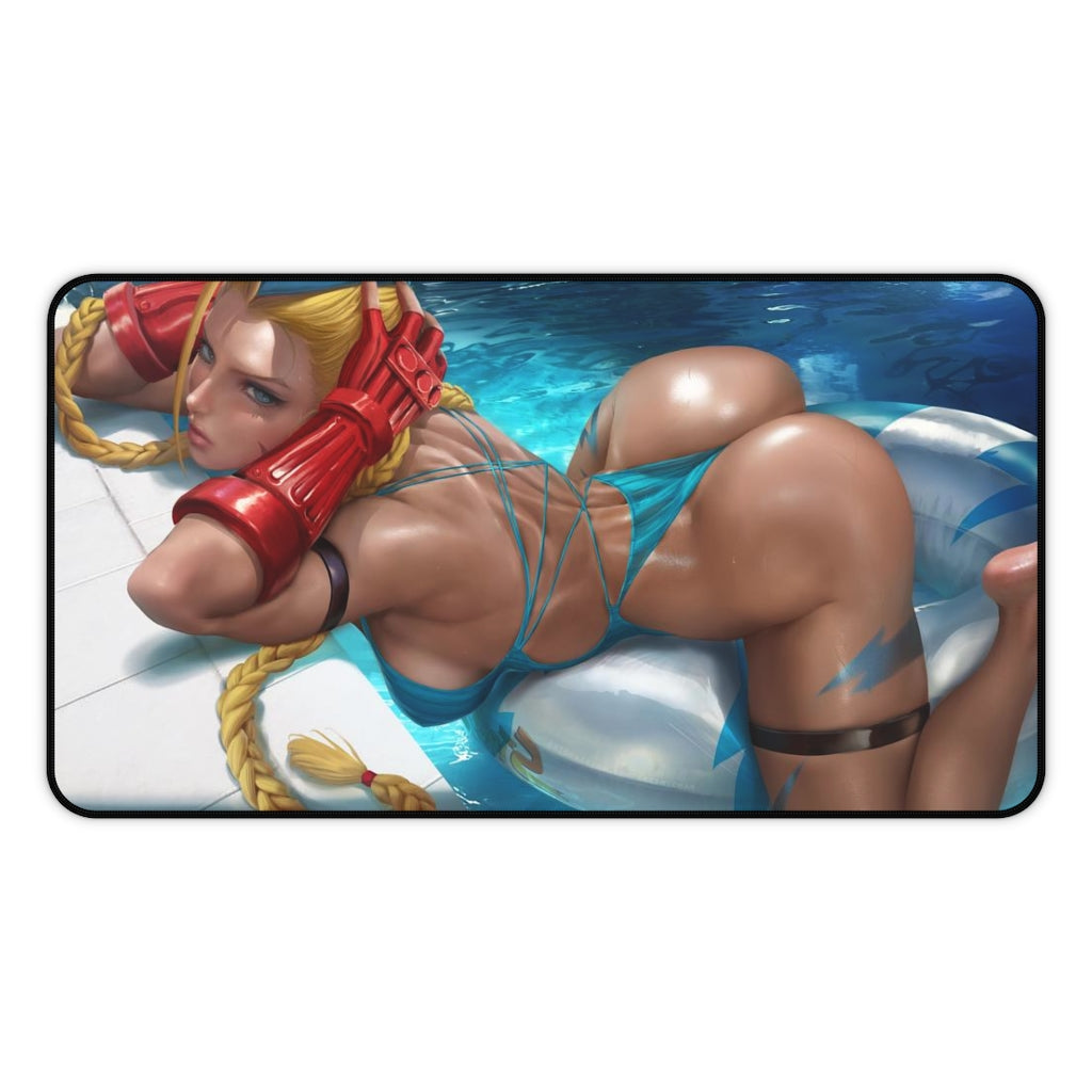 Cammy Bubble Butt Desk Mat - Big Ecchi Gaming Mousepad - MTG Playmat