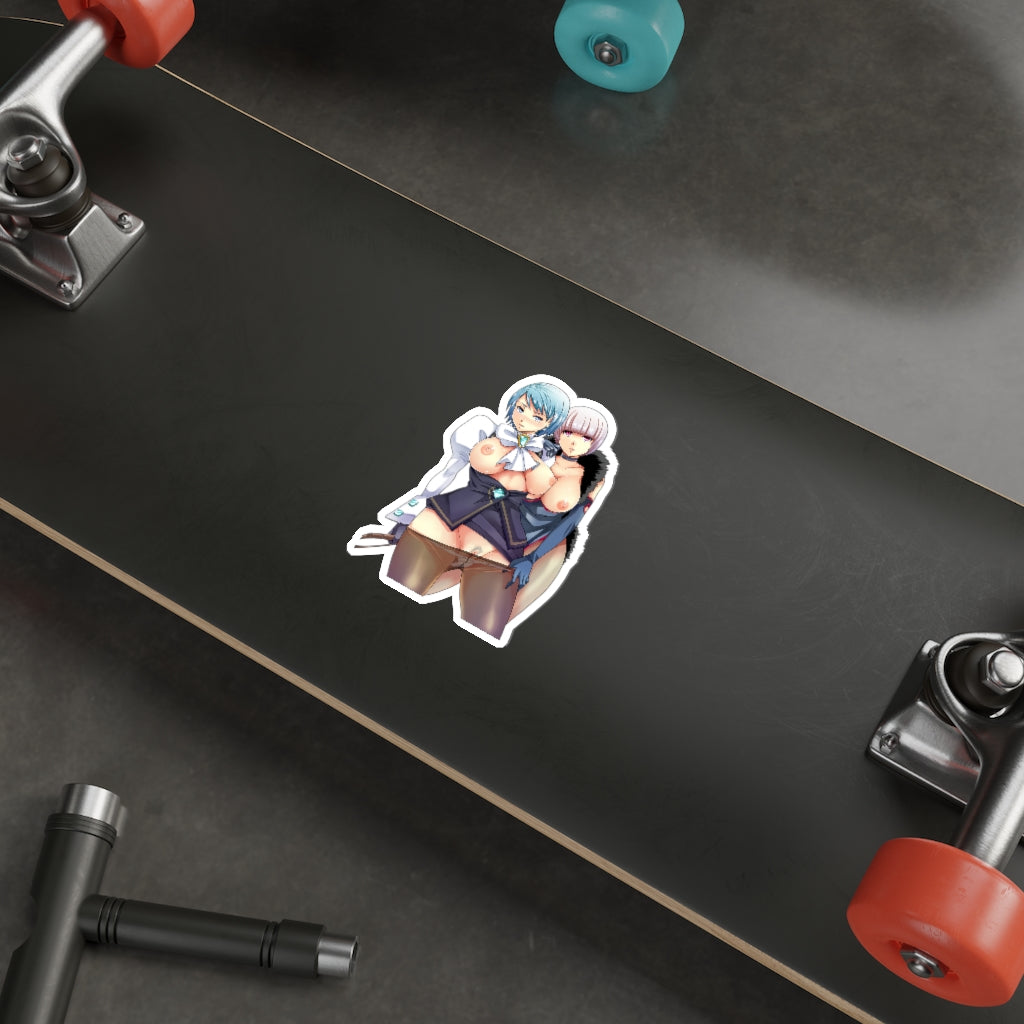 Hentai Ace Attorney Franziska von Karma and Shih-na Waterproof Sticker -  Ecchi Vinyl Decal