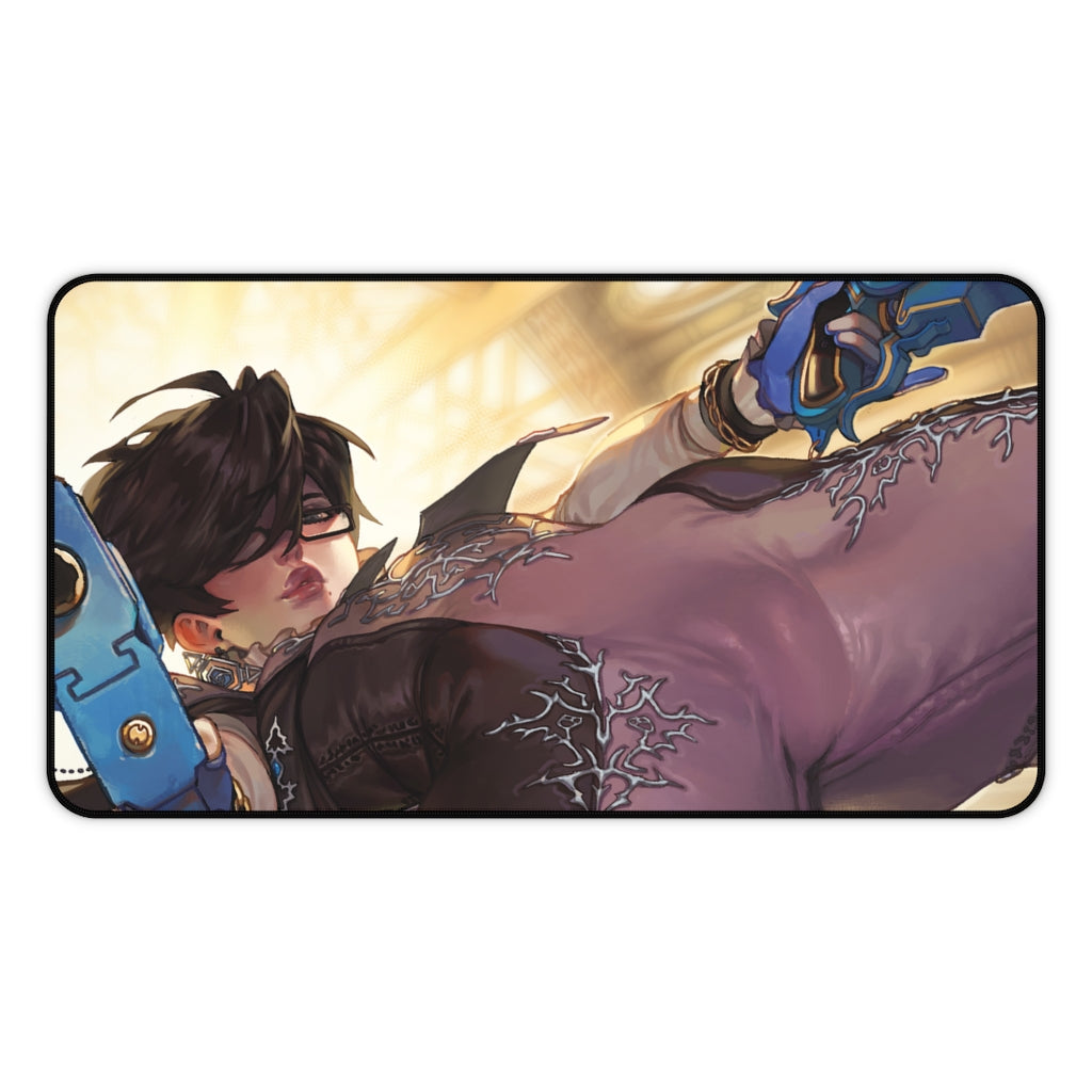 Gun Blazing Bayonetta Mousepad - Large Gaming Desk Mat - Ecchi Mouse Pad - MTG Playmat