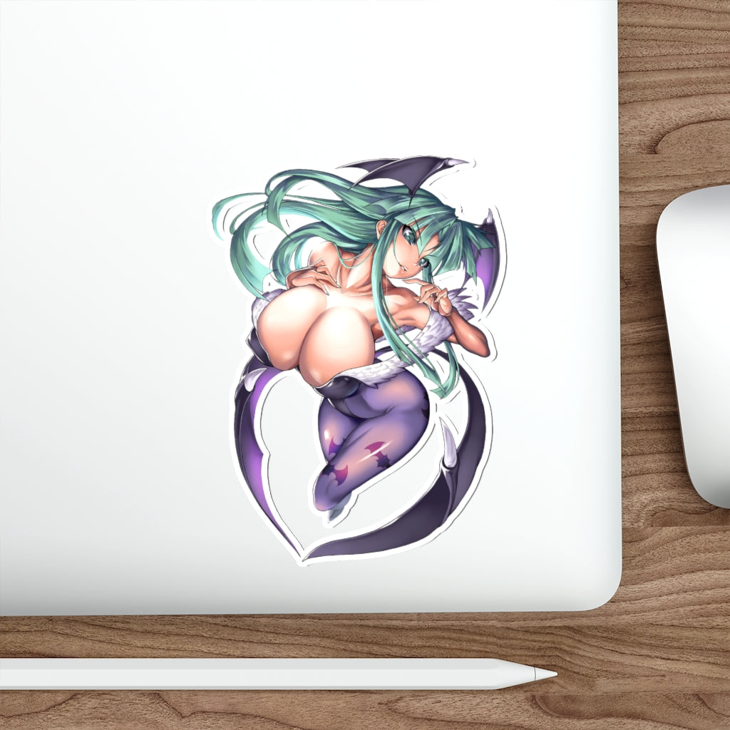 Morrigan Sexy Waterproof Vinyl Sticker - Large Ecchi Darkstalkers Decal