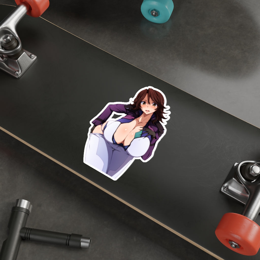 Gundam Sumeragi Lee Noriega Big Boobs Waterproof Sticker - Ecchi Vinyl Decal - Lewd Anime Sticker