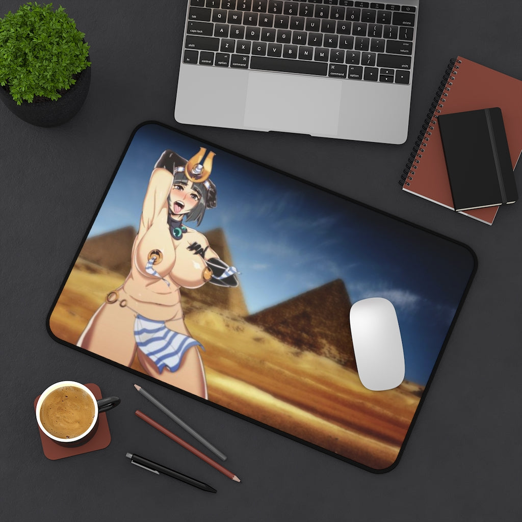 Sexy Menace Queen's Blade Pyramids Desk Mat - Non Slip Mousepad