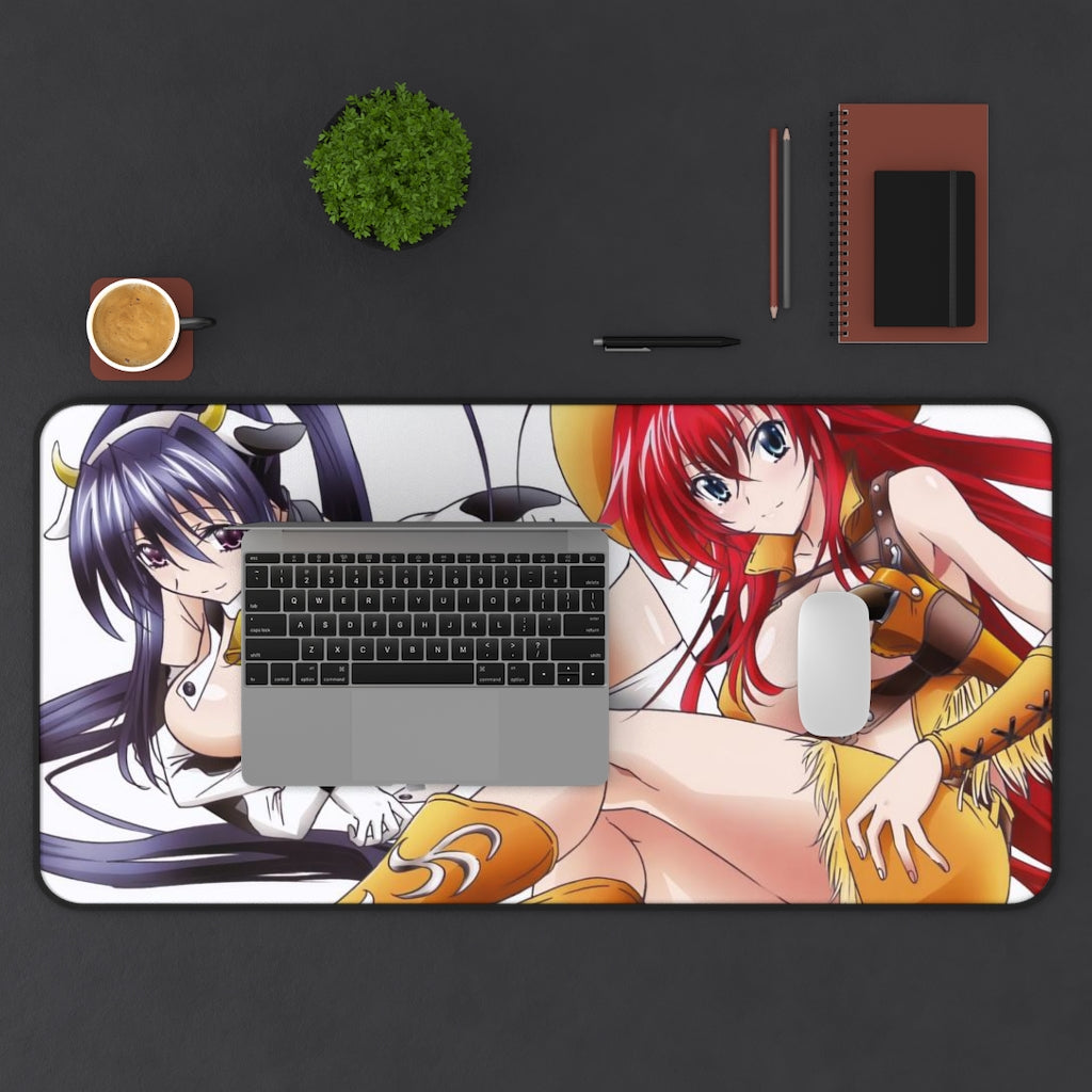 High School Dxd Sexy Mousepad - Cowboyrias Gremory And Cow Girl Akeno Himejima Ecchi Desk Mat - Highschool Dxd Playmat