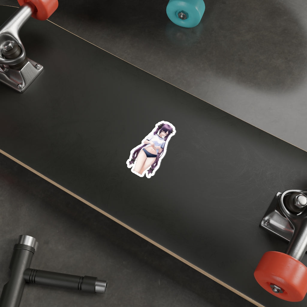 Sexy Gym Uniform Mona Genshin Impact Waterproof Sticker - Ecchi Vinyl Decal