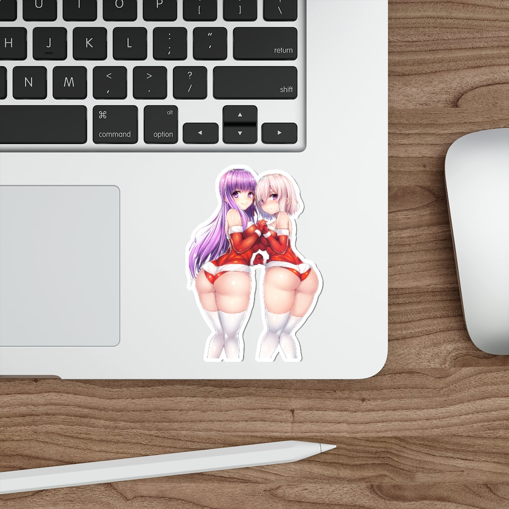 BB and Mash Kyrielight Sexy Christmas Fate Grand Order Waterproof Sticker - Ecchi Vinyl Decal