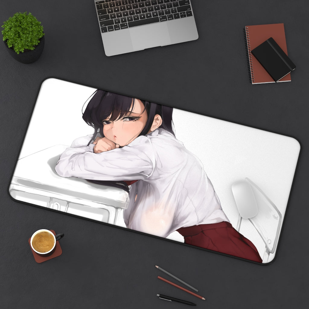 Komi San Sexy Mousepad - Anime Tits Komi Can't Communicate Ecchi Desk Mat - Boobs Playmat