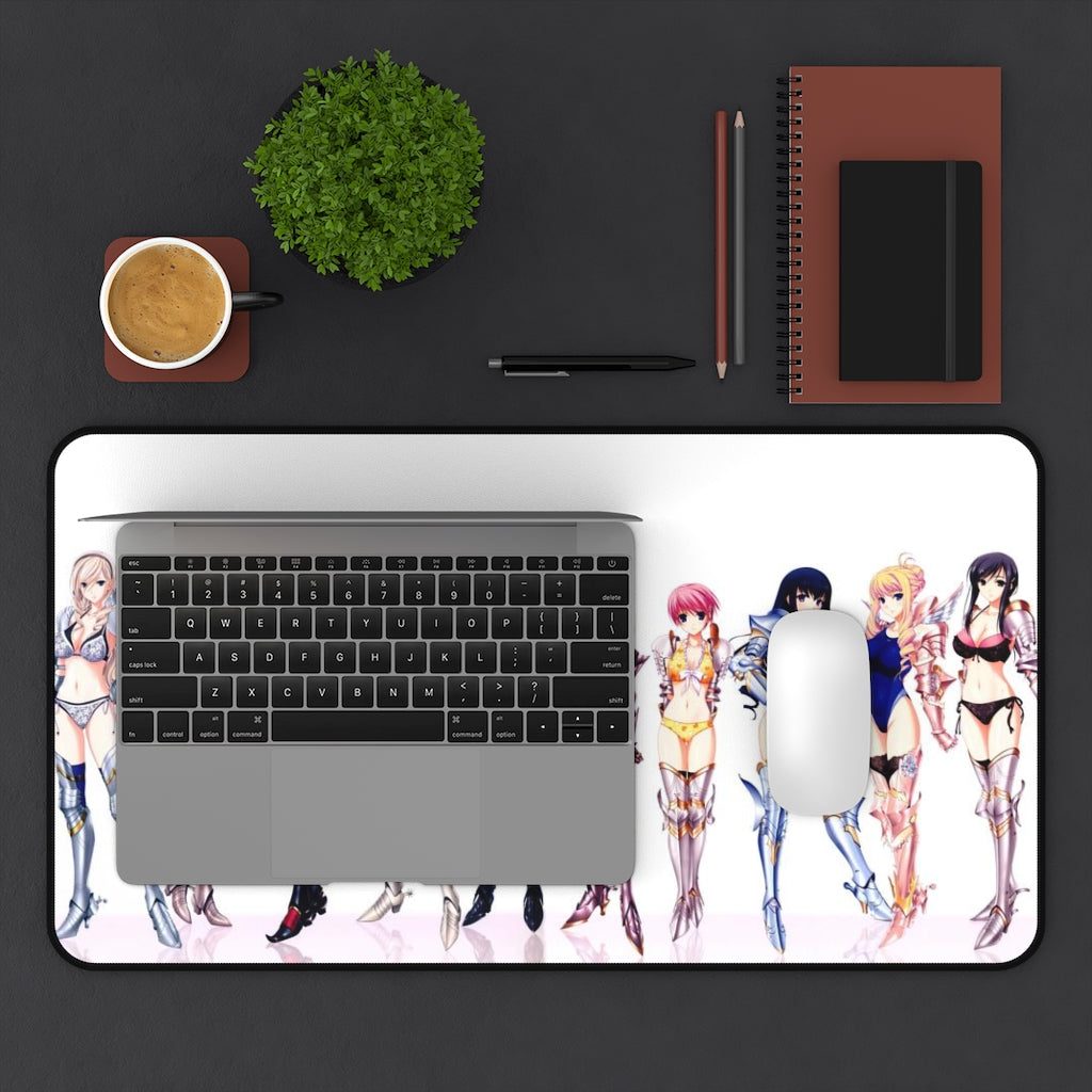 Walkure Romanze Bikini Armor Waifus Desk Mat- Sexy Anime Girl Mousepad - Gaming Playmat