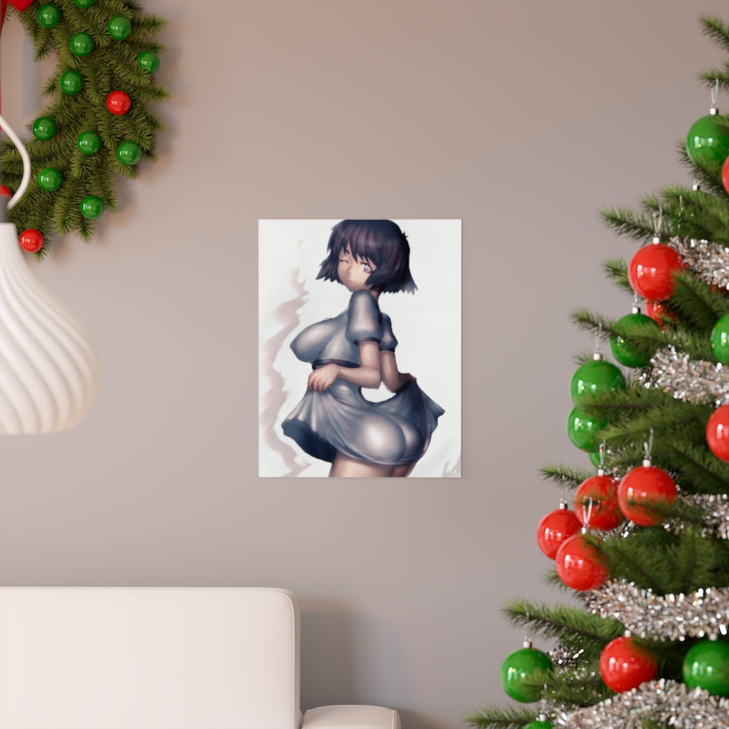 Shiina Mayuri Steins Gate Poster - Lewd Premium Matte Vertical Poster - Adult Wall Art