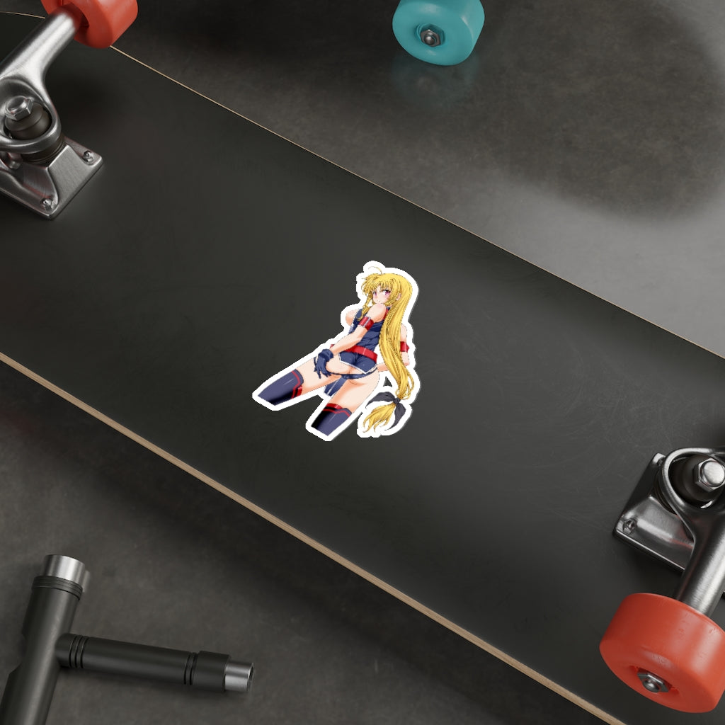 Sexy Fate Testarossa Magical Girl Lyrical Nanoha Waterproof Sticker - Ecchi Vinyl Decal