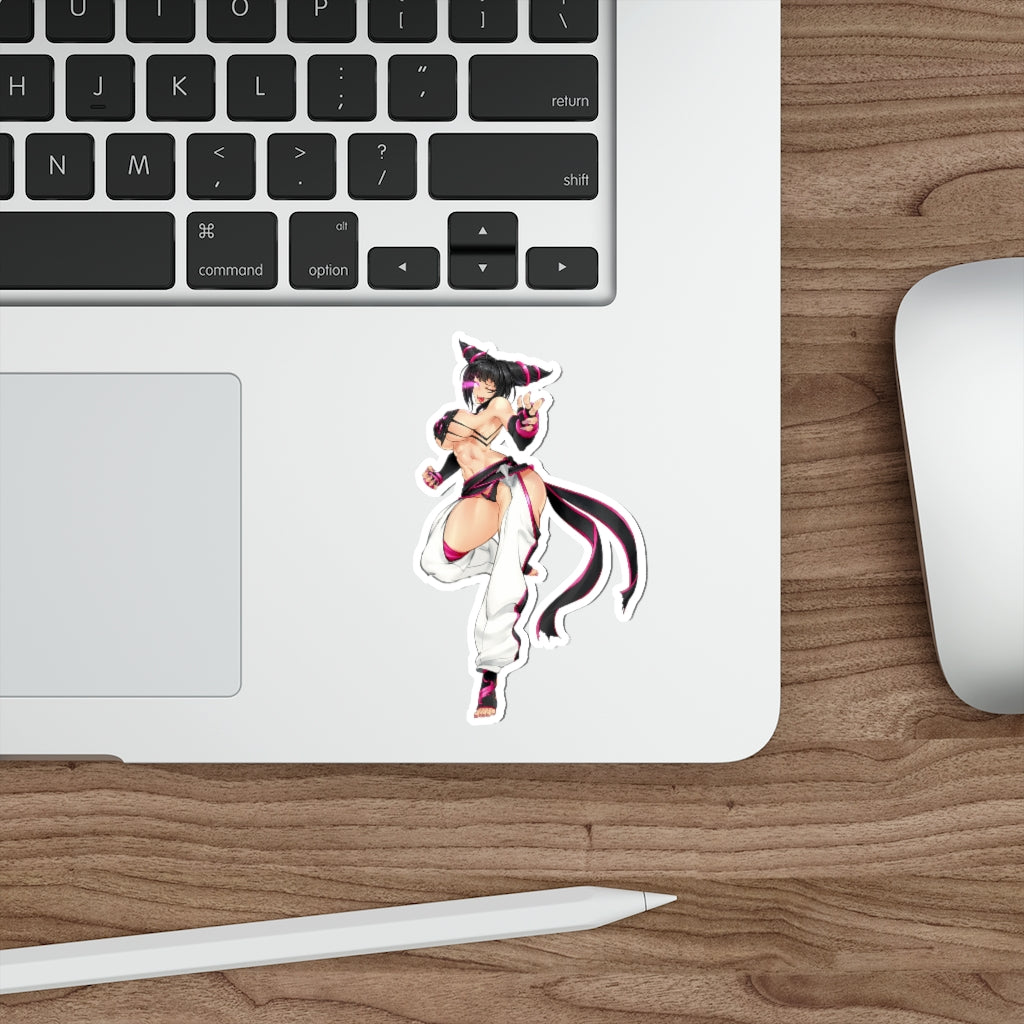 Sexy Han Juri Street Fighter Waterproof Sticker - Ecchi Vinyl Decal