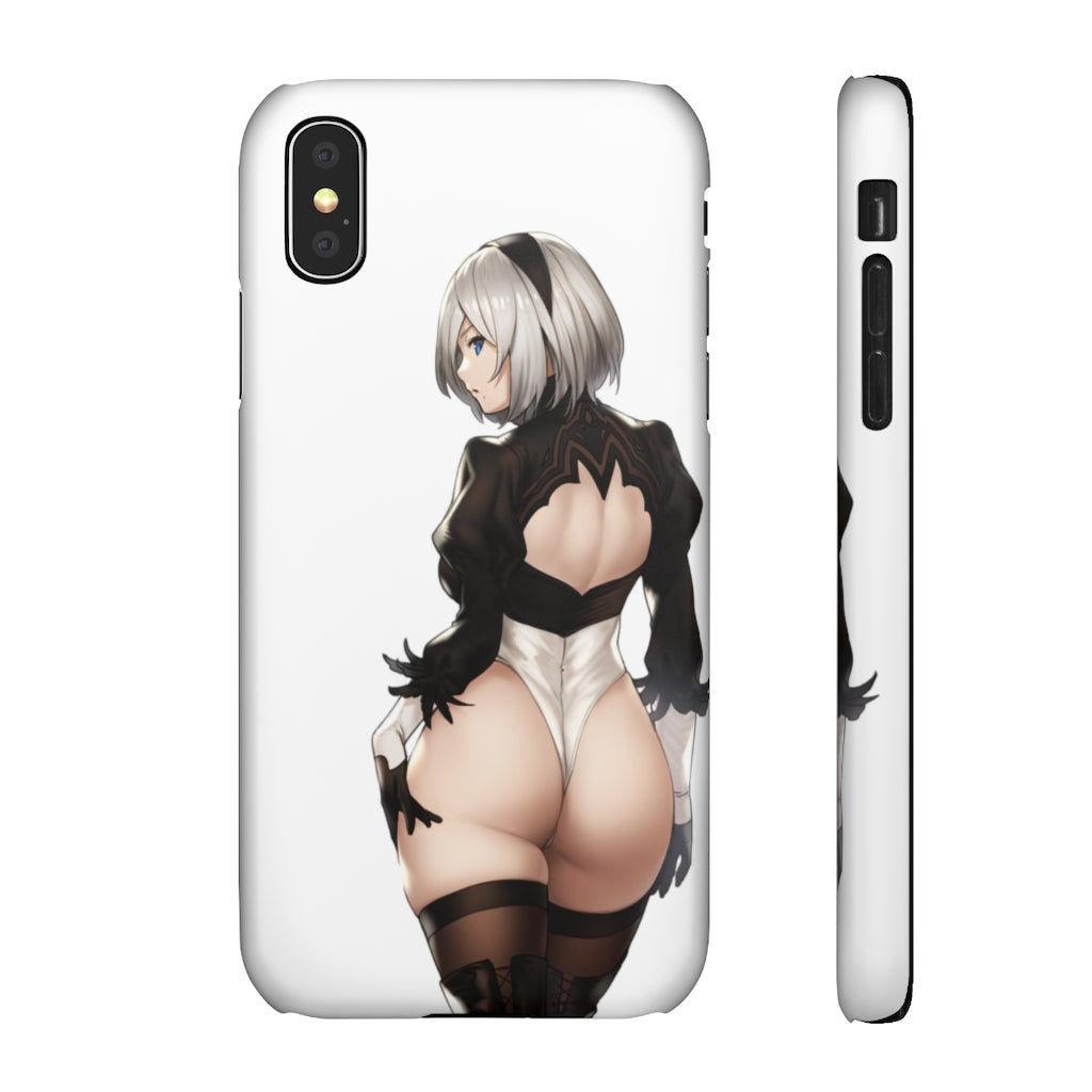 2B Anime Phone Case - Nier Automata Kawaii Aesthetic Snap Case