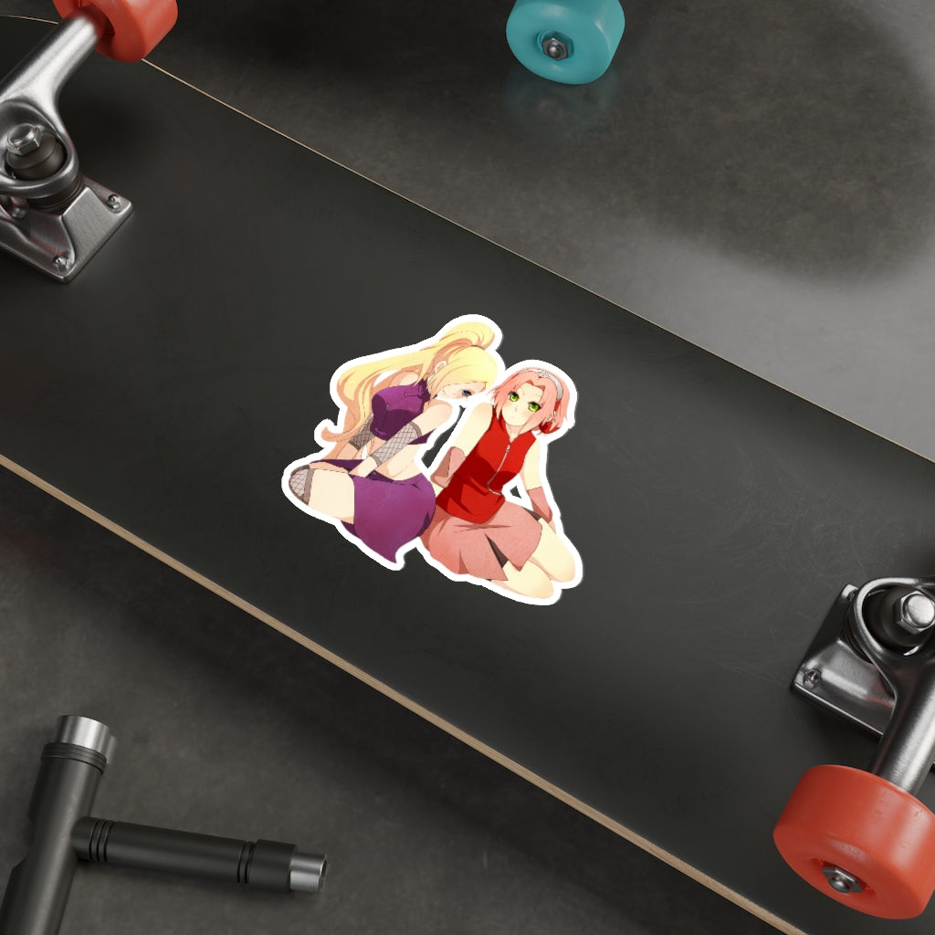 Sakura and Ino Naruto Waifus Waterproof Sticker - Ecchi Vinyl Decal