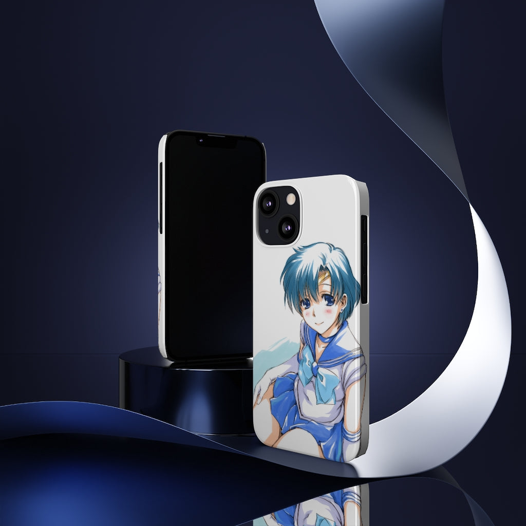 iPhone 13 Case - iPhone 12 Case - Sailor Mercury Anime Phone Case - Sailor Moon Phone Case