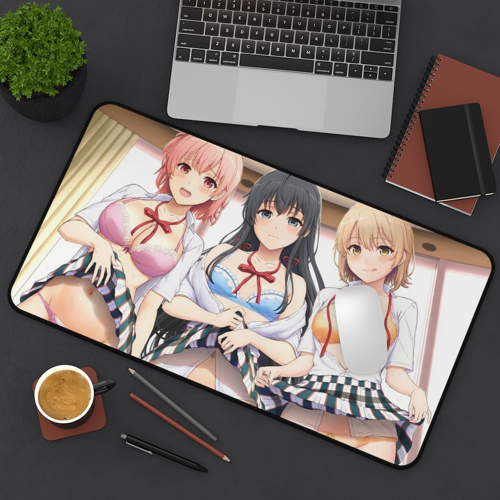 My Teen Romantic Comedy is Wrong as I Expected Panties Waifus Hamachi OreGairu  Desk Mat - Sexy Anime Girls Mousepad - Gaming Playmat