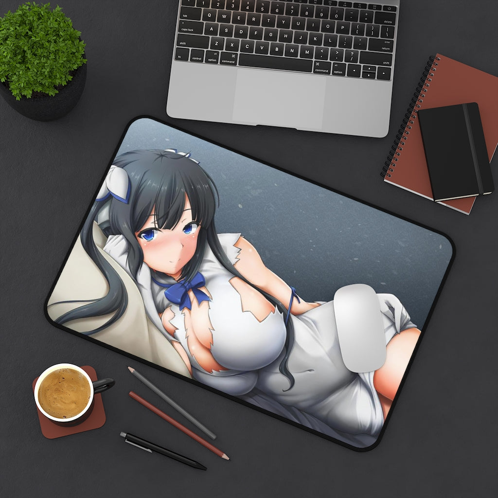 Danmachi Sexy Mousepad - Hestia Desk Mat - Ecchi Playmat - Is It Wrong To Try To Pick Up Girls In A Dungeon