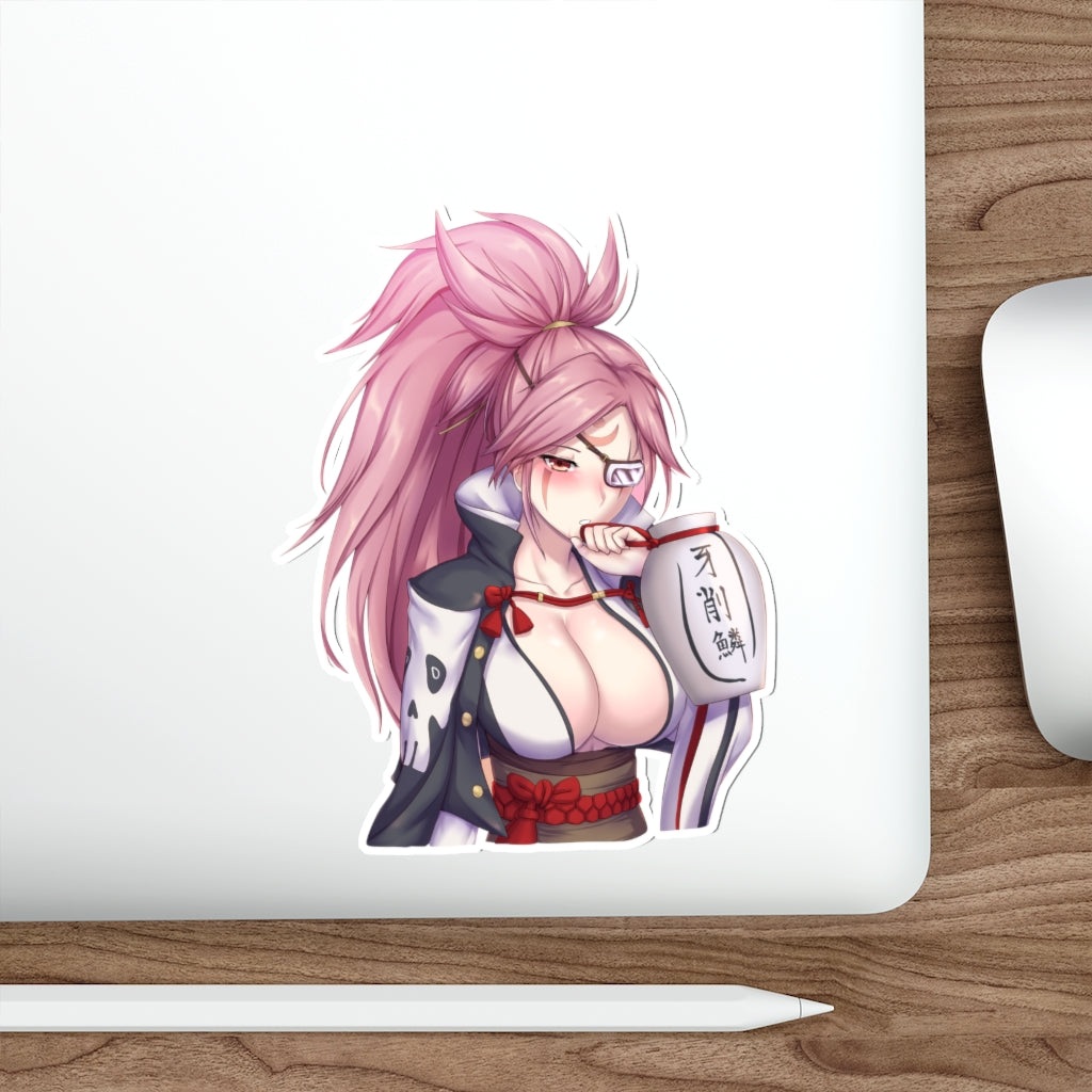 Guilty Gear Hot Baiken Sake Waterproof Sticker - Ecchi Vinyl Decal