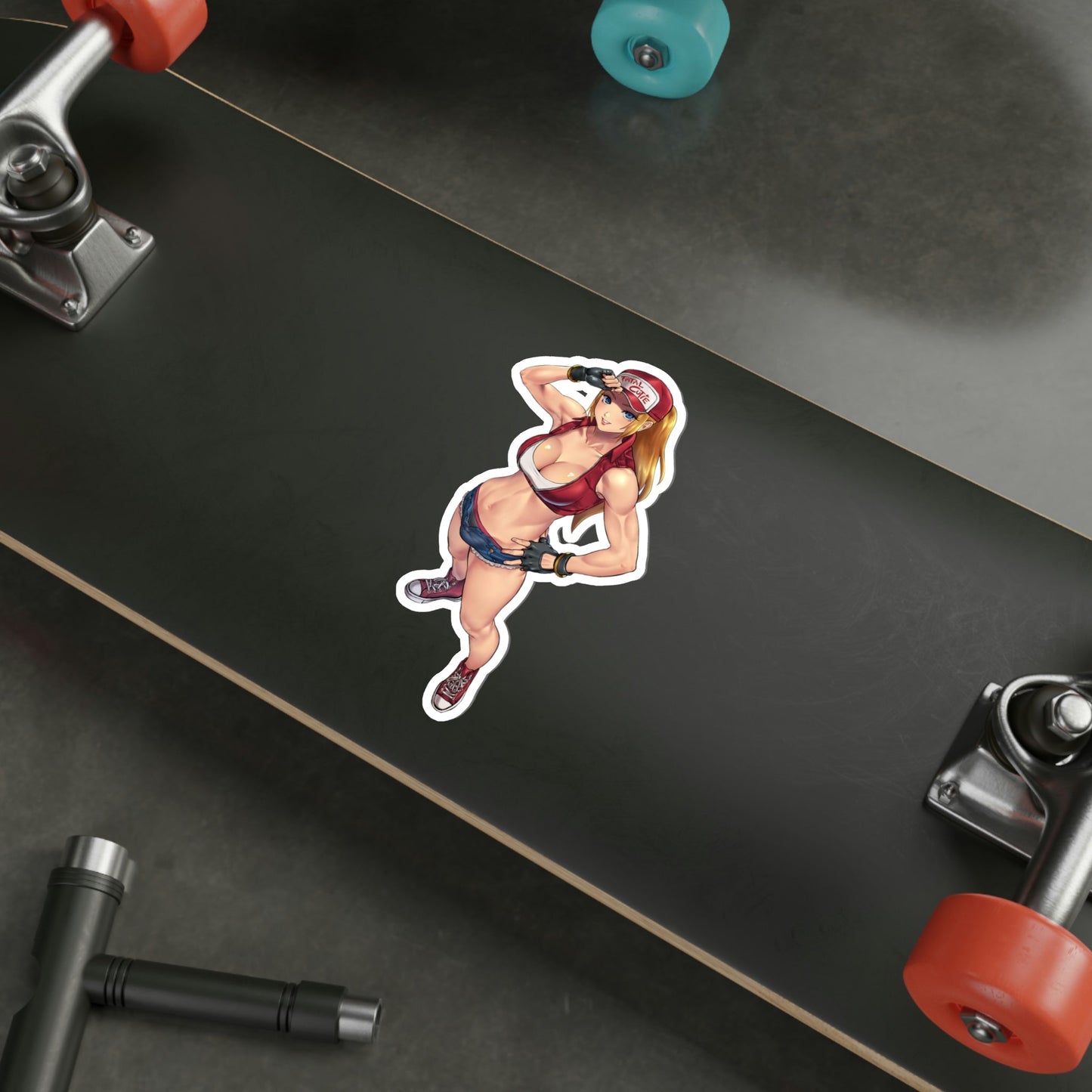 Female Terry Bogard Sexy Waifu King of Fighters Waterproof Sticker - Weatherproof Vinyl Car Decal