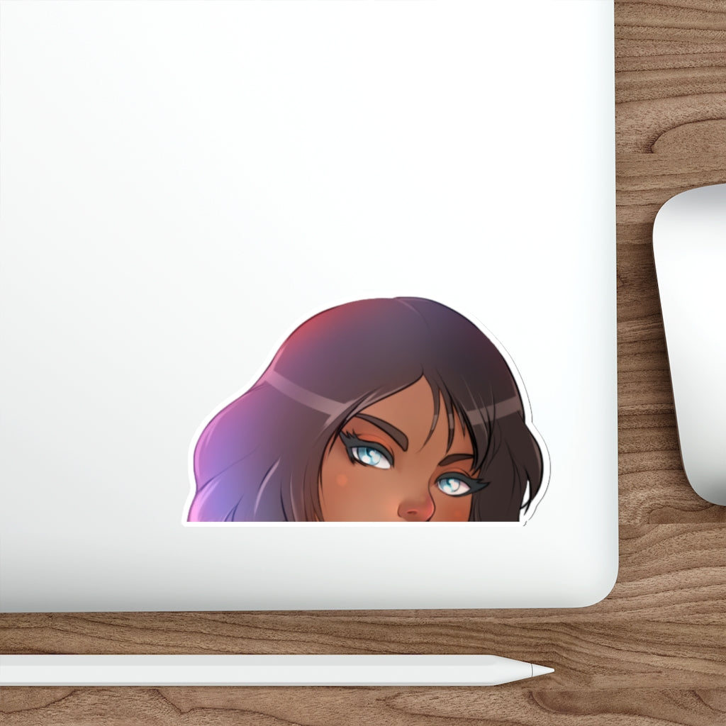 Korra Peeker Sticker - Anime Peeker Car Decal