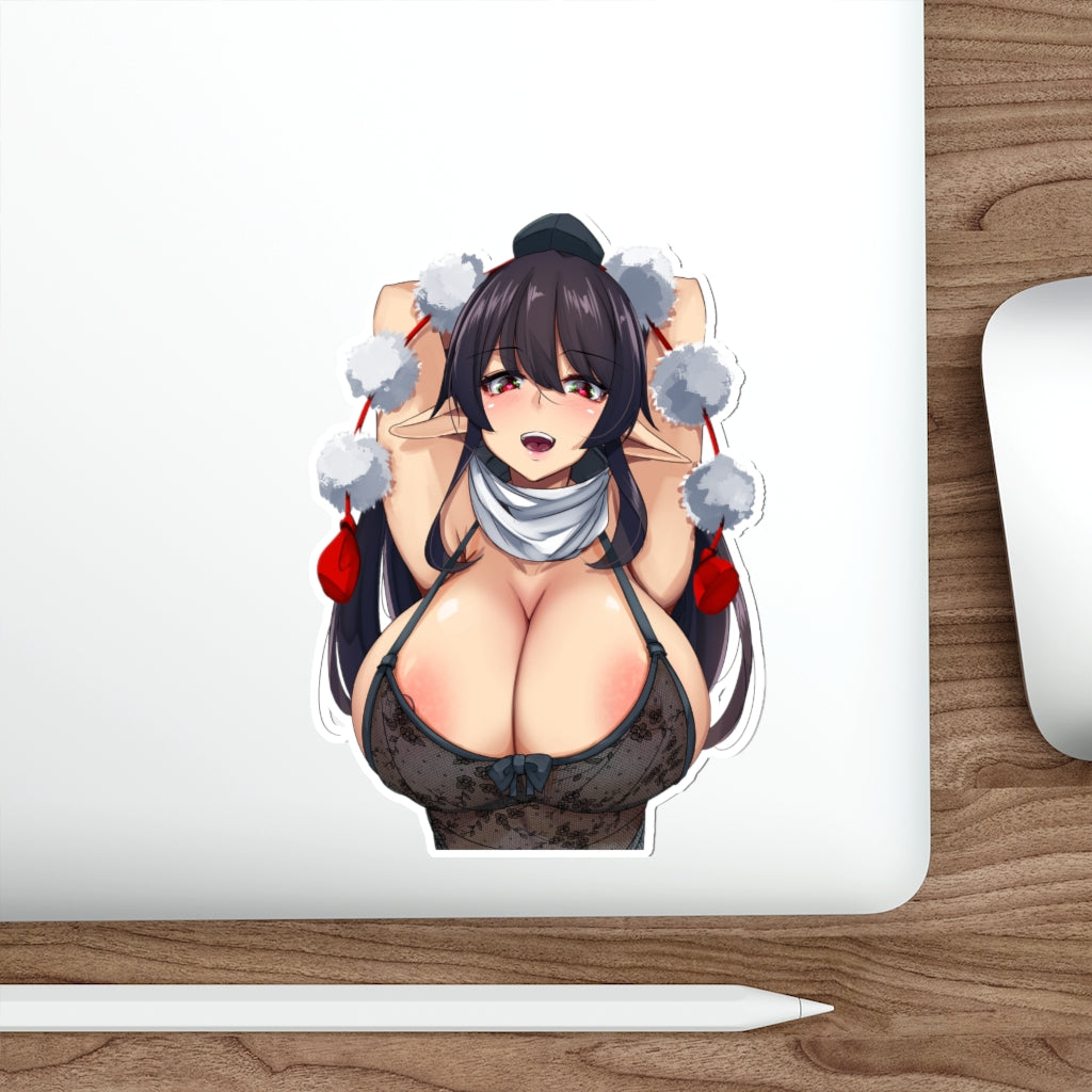 Autocollant imperméable à gros seins Megumu Iizunamaru Touhou Project - Autocollant en vinyle Ecchi