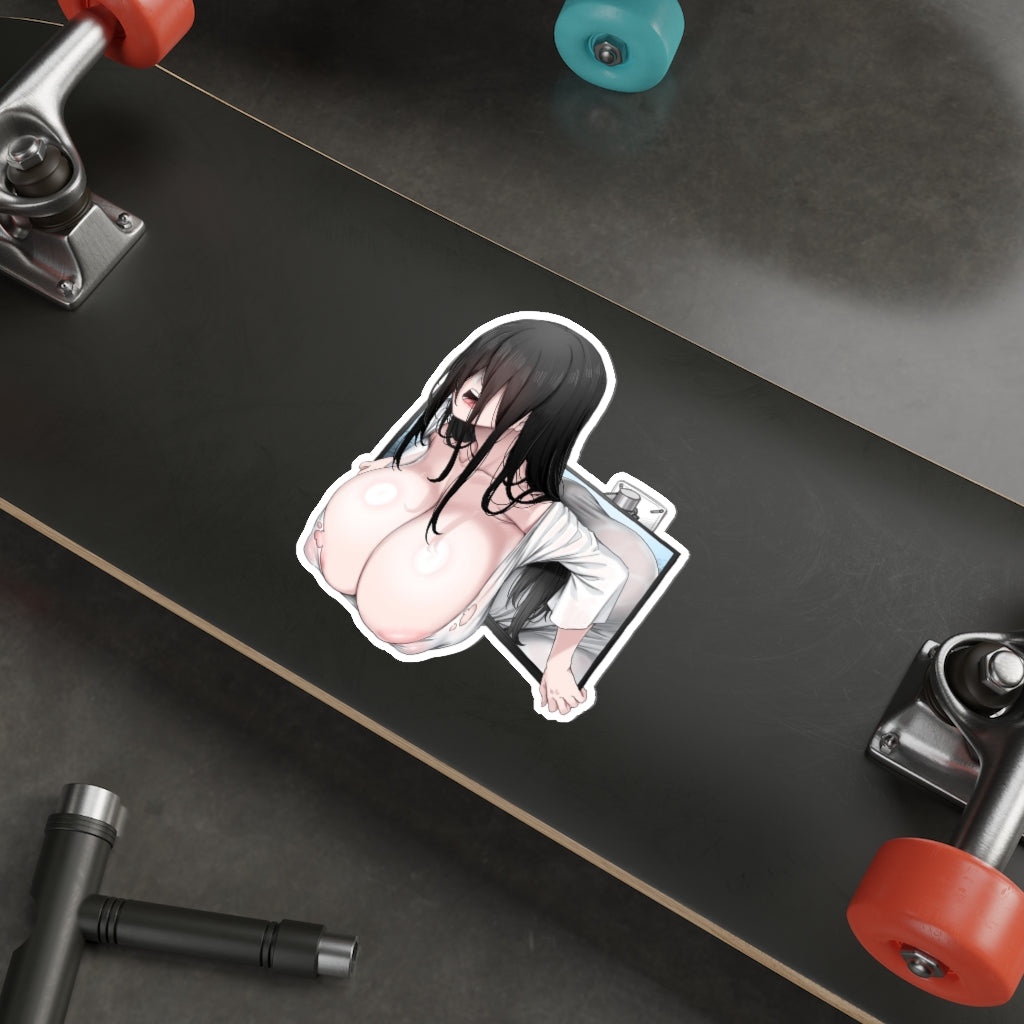 Thick Boobs Sadako Waterproof Sticker - Ecchi Vinyl Decal