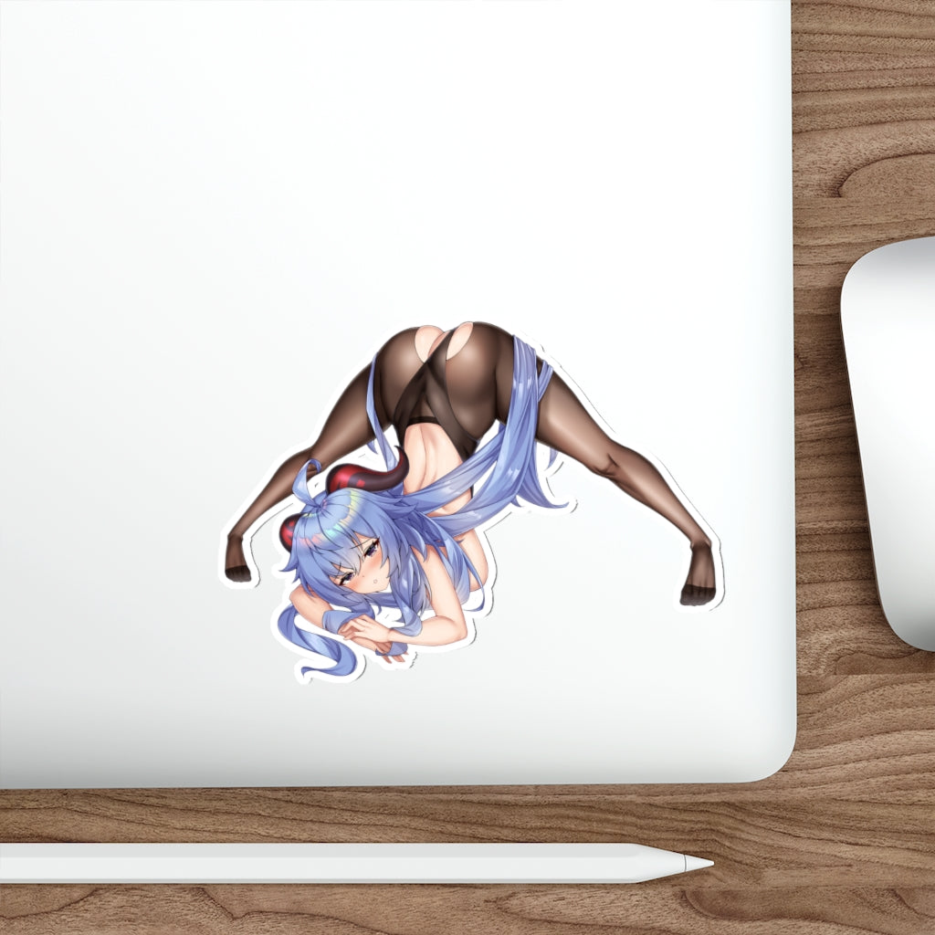 Genshin Impact Ganyu Jack-o pose Waterproof Sticker - Ecchi Vinyl Decal