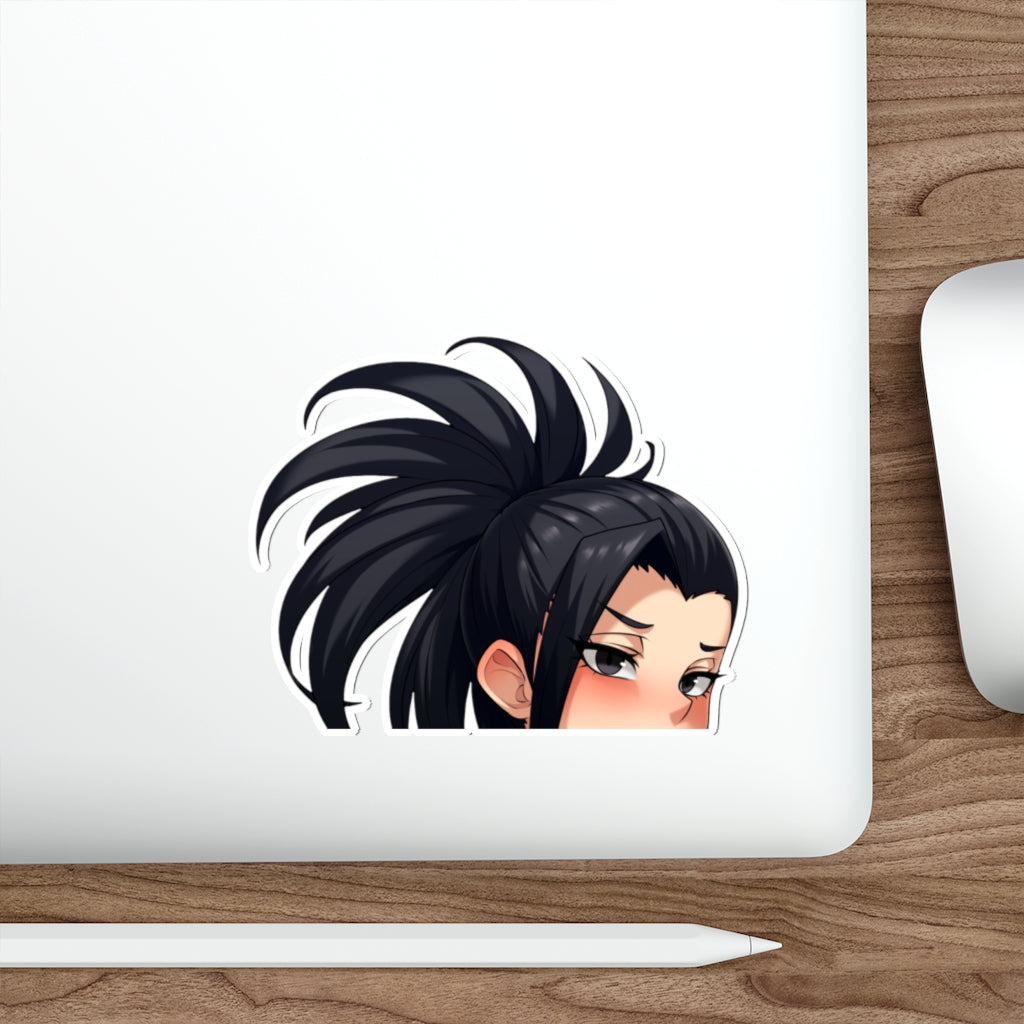 Momo Yaoyorasu Peeker My Hero Academia Sticker - Anime Peeker Car Decal