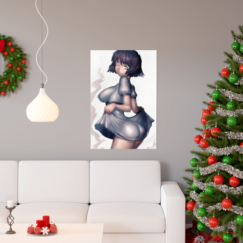 Shiina Mayuri Steins Gate Poster - Lewd Premium Matte Vertical Poster - Adult Wall Art