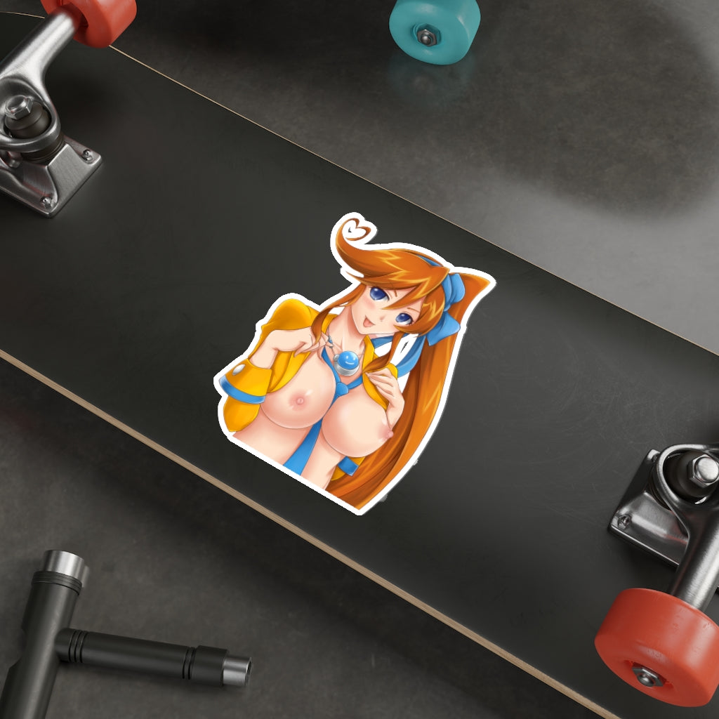 Ace Attorney Waifu Athena Cykes Nude Boobs Waterproof Sticker -  Ecchi Vinyl Decal