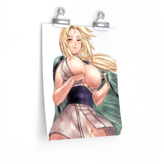 Tsunade Naruto Poster - Lewd Premium Matte Vertical Poster - Adult Wall Art