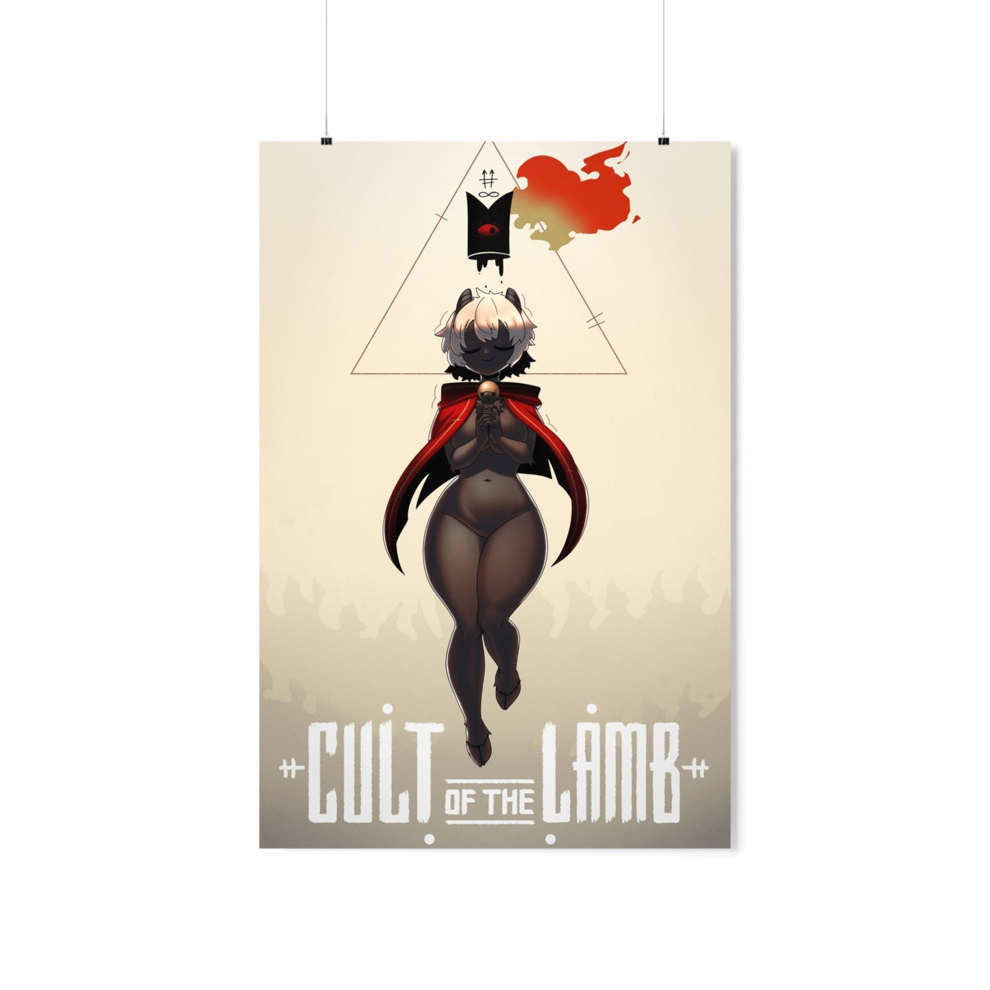 Cult of the Lamb Poster - Ecchi Waifu Parody Gaming Decor Wall Art - Premium Matte Vertical Poster