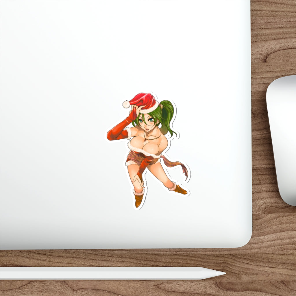 Final Fantasy 6 Sexy Santa Tina Brandford Waterproof Sticker - Ecchi Vinyl Decal