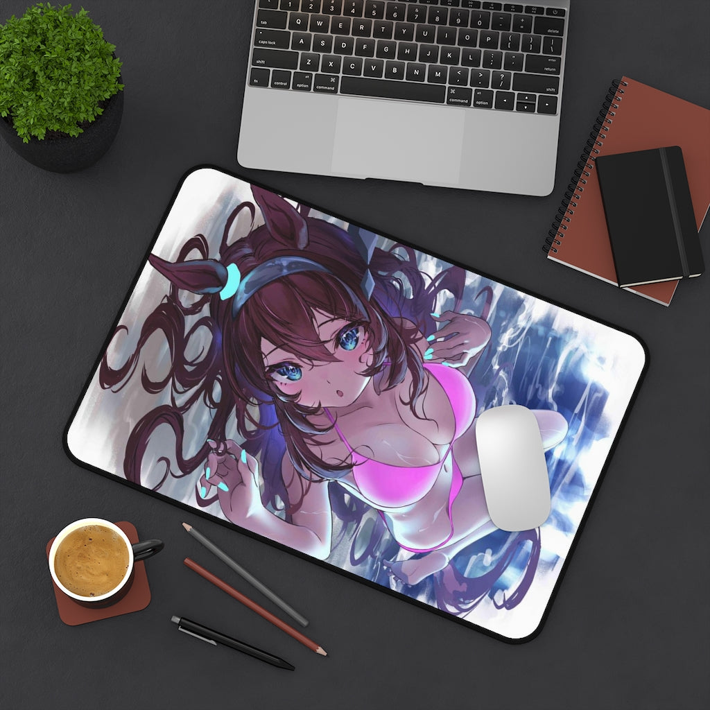 Uma Musume Sexy Mousepad - Bikini Mihono Bourbon Anime Desk Mat - Ecchi Playmat