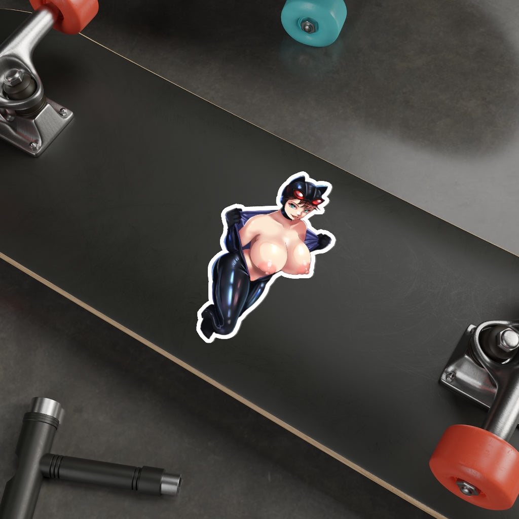 Topless Catwoman Waterproof Sticker - Ecchi Vinyl Decal