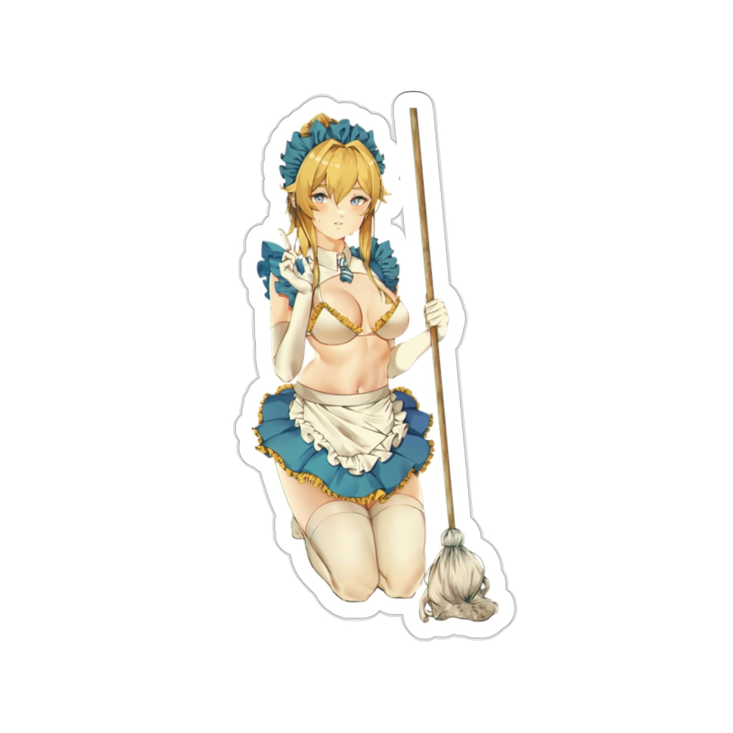 Genshin Impact Sexy Maid Waterproof Sticker - Weatherproof Vinyl Car Decal