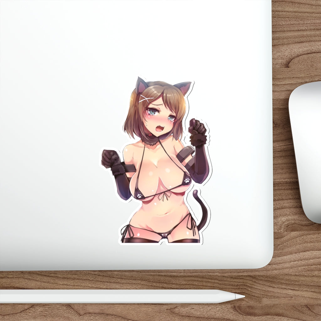 Sexy Neko Maya Kancolle Kantai Collection Waterproof Sticker - Ecchi Vinyl Decal