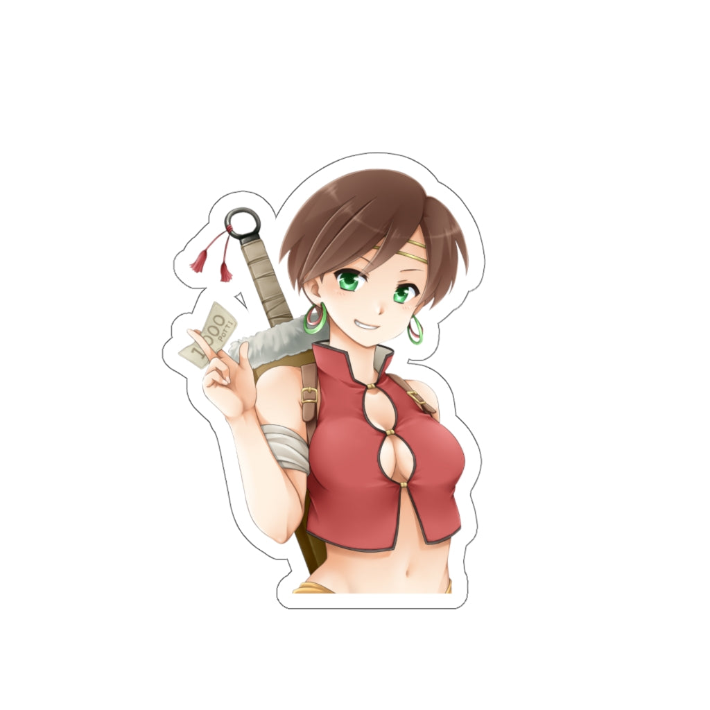 Suikoden Sexy Mitsuba Waterproof Sticker - Ecchi Vinyl Decal