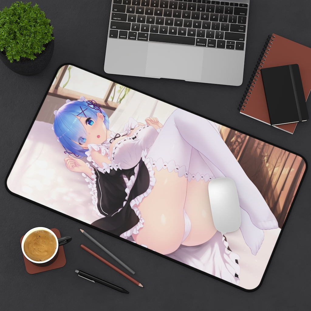 Re Zero Sexy Mousepad - Maid Rem Desk Mat - Ecchi Playmat