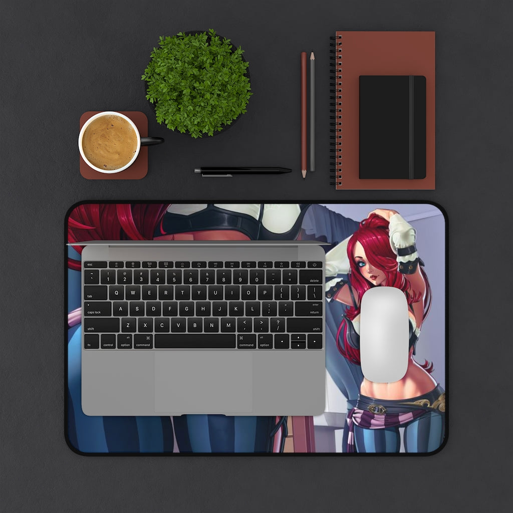 Miss Fortune Pirate Booty Desk Mat - Big Ecchi Gaming Mousepad - MTG Playmat