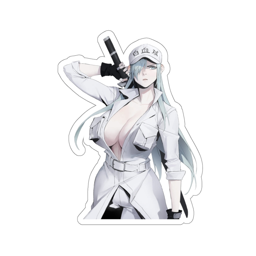 Cells at Work Sexy U-1196 Katana Waterproof Sticker - Ecchi Vinyl Decal