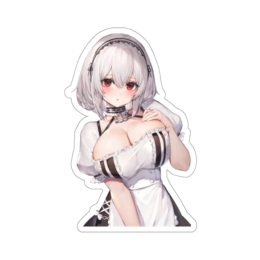 Azur Lane Waterproof Sticker - Big Boobs Maid Sirius Ecchi Vinyl Decal