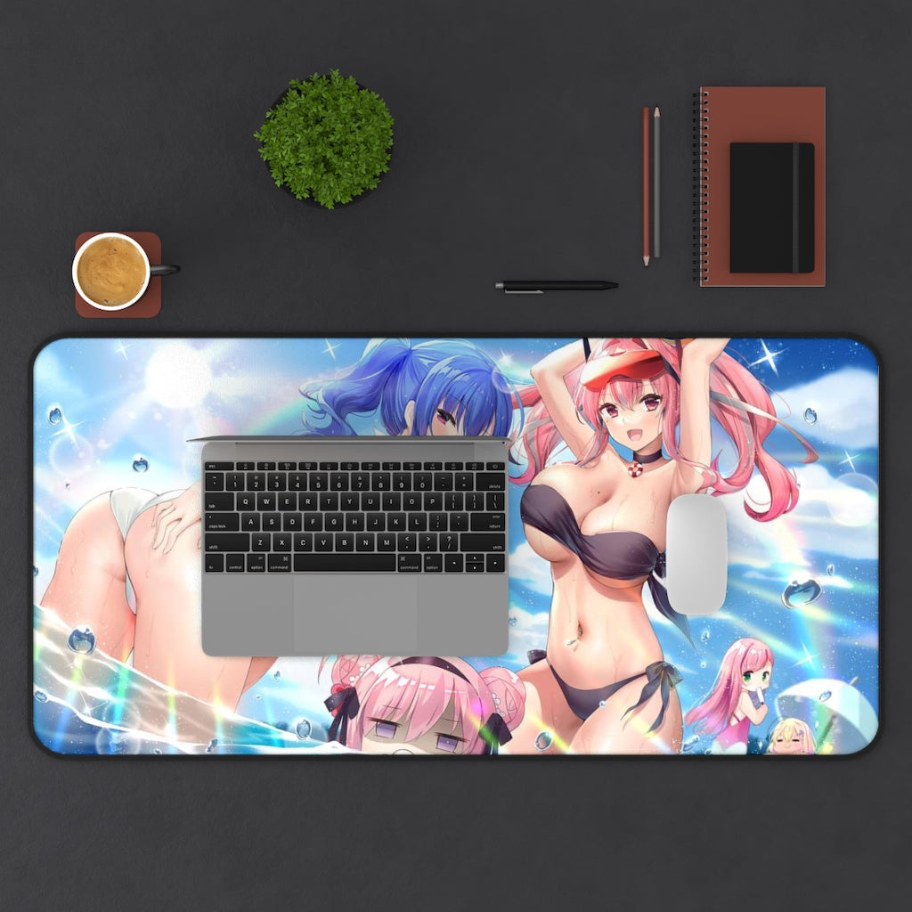 Azur Lane Sexy Girls Mousepad - St Louis And Bremerton Large Desk Mat - Ecchi Mouse Pad