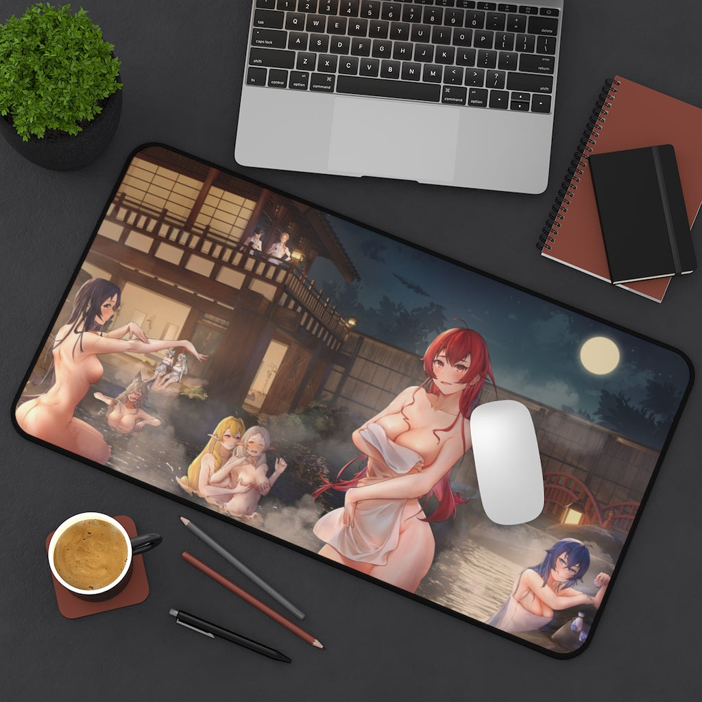 Mushoku Tensei Sexy Mousepad - Hot Onsen Ecchi Desk Mat - Anime Playmat