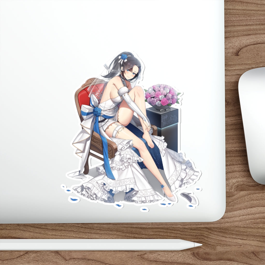 Counter Side Sexy Wedding Dress Seo Yoon Waterproof Sticker - Ecchi Vinyl Decal