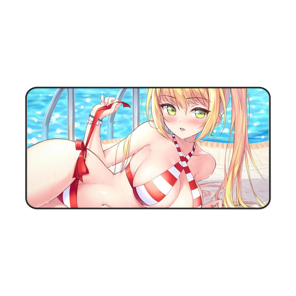 Fate Grand Order Sexy Mousepad - Saber Bikini Anime Desk Mat - Ecchi Playmat