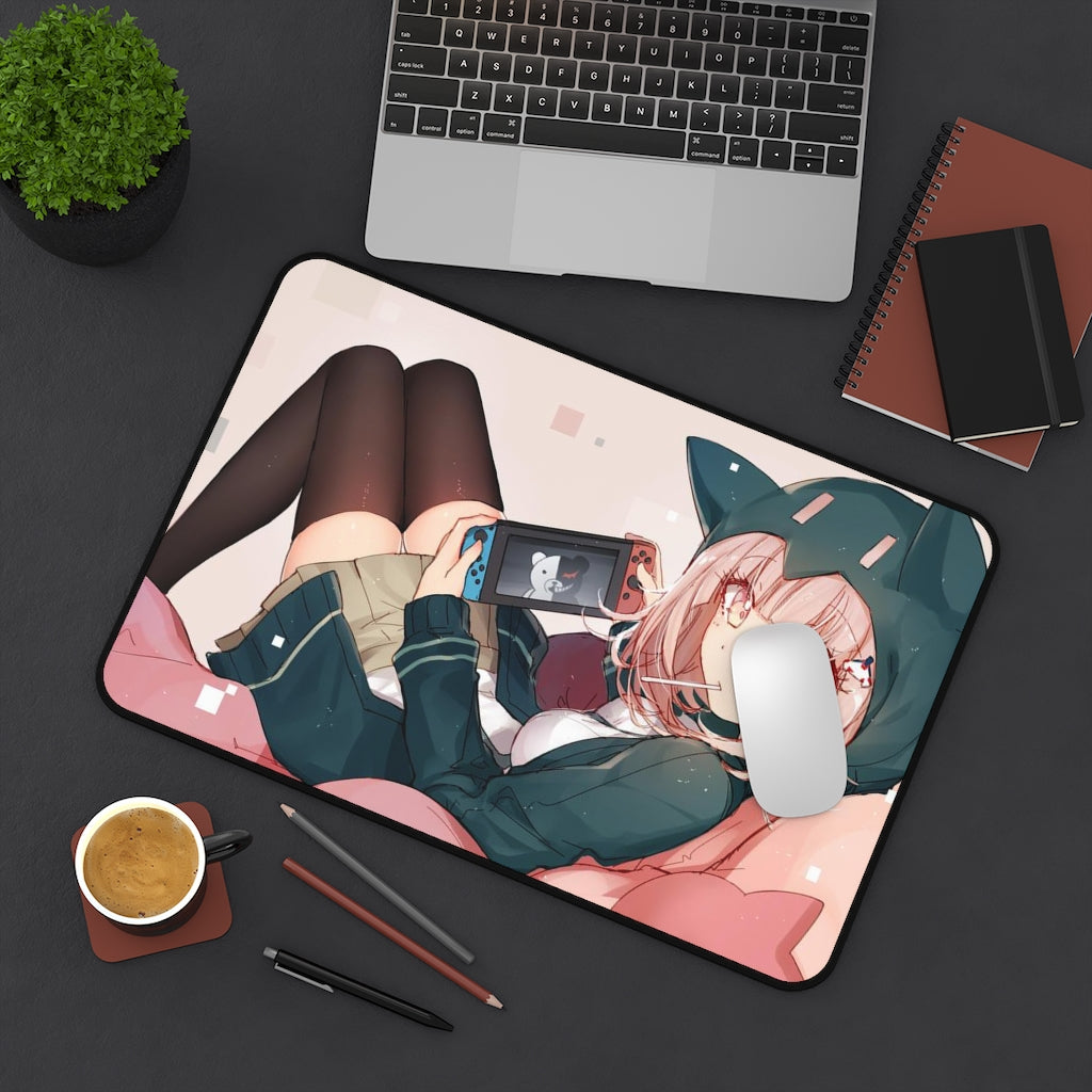 Danganronpa Sexy Mousepad - Gamer Girl Chiaki Nanami Desk Mat - Ecchi Playmat