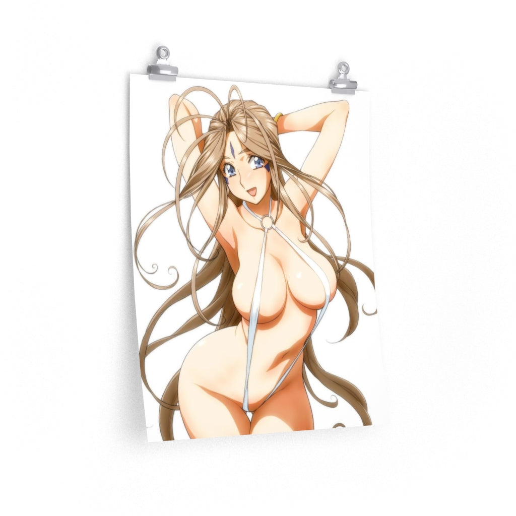 Affiche sexy en micro bikini Belldandy Ah My Goddess - Affiche verticale mate de qualité supérieure obscène - Art mural pour adultes